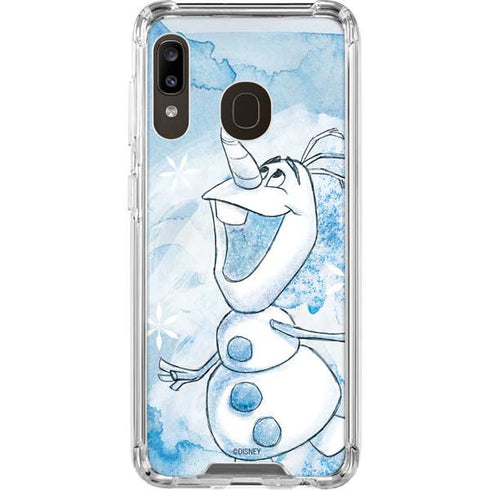 Disney Frozen Frozen Olaf Art Galaxy A30 Clear Case