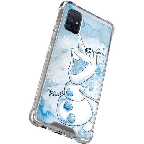 Disney Frozen Frozen Olaf Art Galaxy A71 5G Clear Case