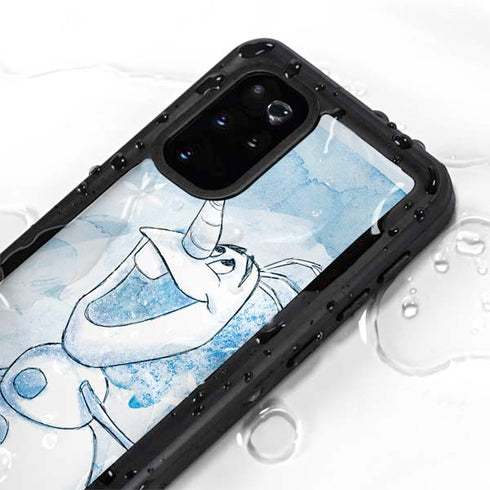 Disney Frozen Frozen Olaf Art Galaxy S20 Plus Waterproof Case