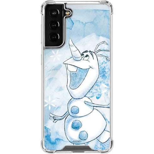 Disney Frozen Frozen Olaf Art Galaxy S21 FE Clear Case