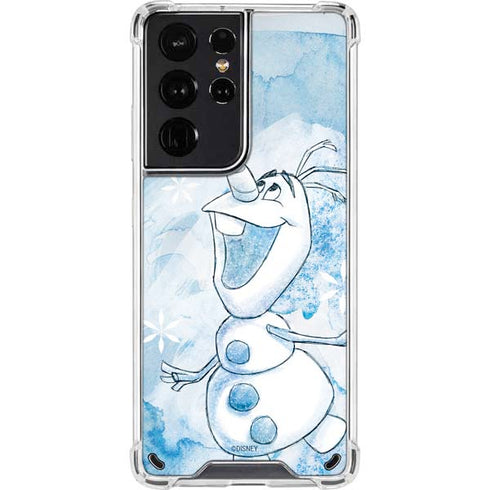 Disney Frozen Frozen Olaf Art Galaxy S21 Ultra 5G Clear Case