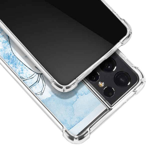 Disney Frozen Frozen Olaf Art Galaxy S21 Ultra 5G Clear Case