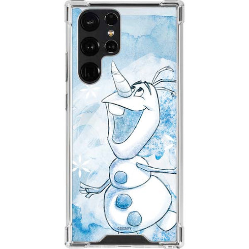 Disney Frozen Frozen Olaf Art Galaxy S22 Ultra Clear Case