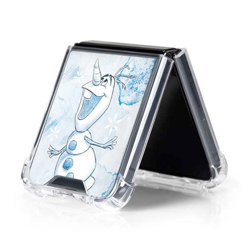 Disney Frozen Frozen Olaf Art Galaxy Z Flip5 5G Clear Case