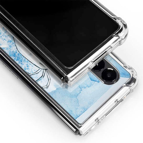 Disney Frozen Frozen Olaf Art Galaxy Z Fold4 5G Clear Case