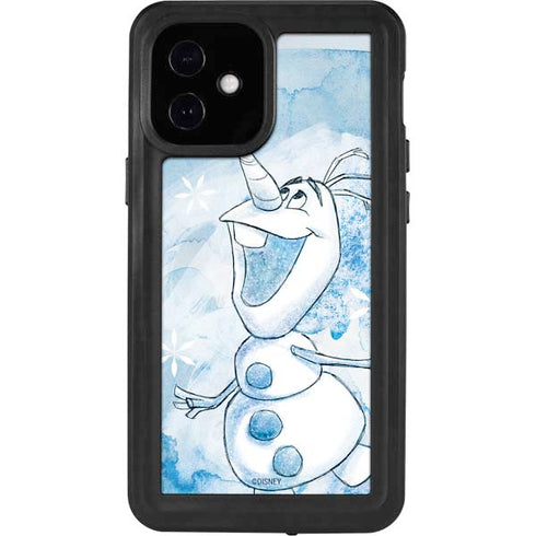 Disney Frozen Frozen Olaf Art iPhone 12 Mini Waterproof Case