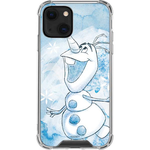 Disney Frozen Frozen Olaf Art iPhone 14 Plus Clear Case