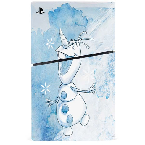Disney Frozen Frozen Olaf Art PS5 Slim Disk Console Skin
