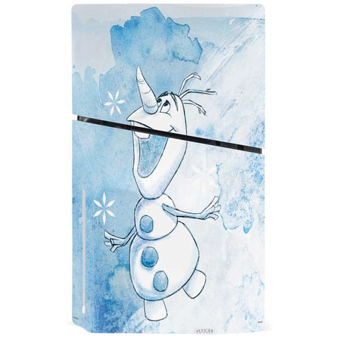 Disney Frozen Frozen Olaf Art PS5 Slim Disk Console Skin
