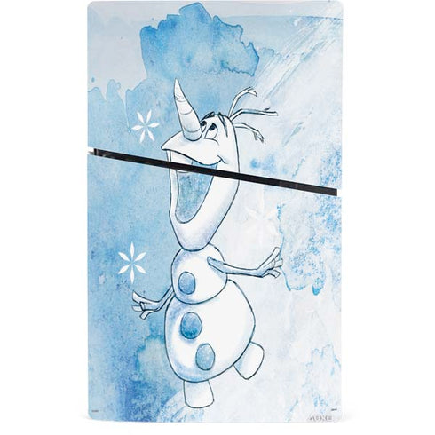 Disney Frozen Frozen Olaf Art PS5 Slim Digital Edition Bundle Skin
