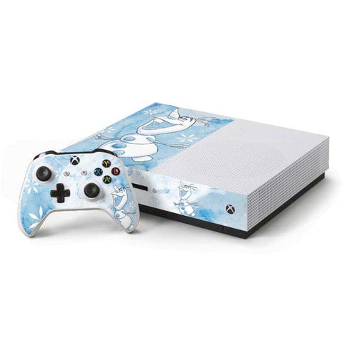 Disney Frozen Frozen Olaf Art Xbox One S Console and Controller Bundle Skin
