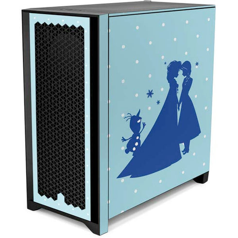 Disney Frozen Frozen Silhouettes Corsair 4000D Tempered Glass Mid-Tower ATX Case Skin