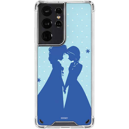 Disney Frozen Frozen Silhouettes Galaxy S21 Ultra 5G Clear Case