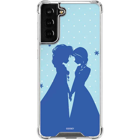 Disney Frozen Frozen Silhouettes Galaxy S22 Plus Clear Case