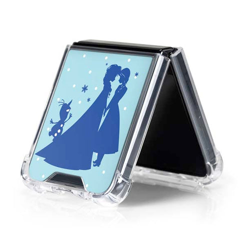 Disney Frozen Frozen Silhouettes Galaxy Z Flip5 5G Clear Case