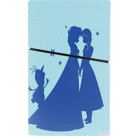 Disney Frozen Frozen Silhouettes PS5 Slim Digital Edition Bundle Skin