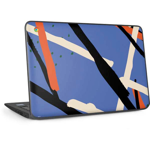 Abstract Lines HP Chromebook Skin
