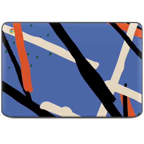 Abstract Lines HP Chromebook Skin