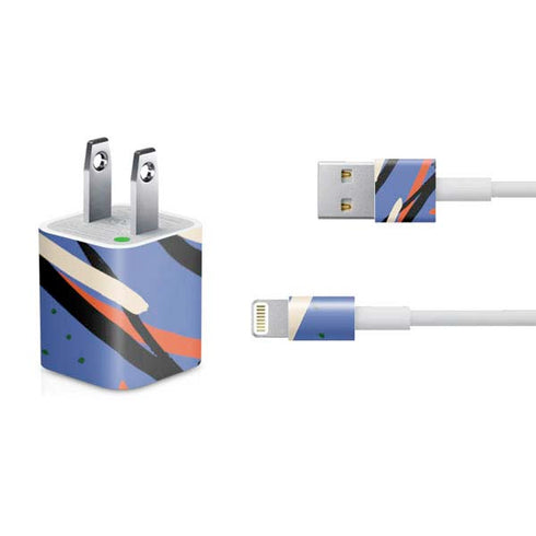 Abstract Lines iPhone Charger (5W USB) Skin