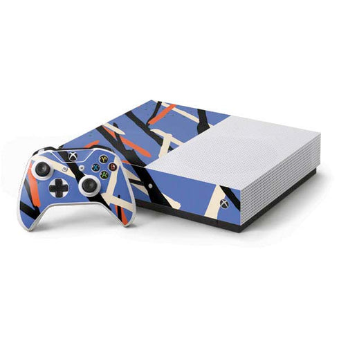 Abstract Lines Xbox One S Console and Controller Bundle Skin