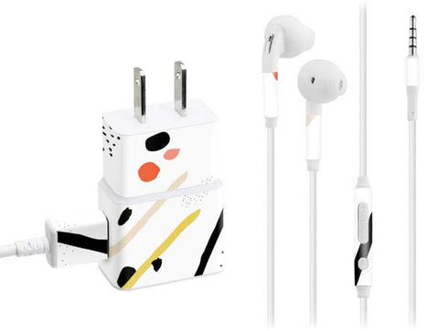 Dots and Dashes Phone Charger Skin