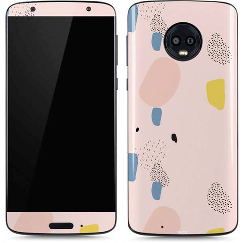 Pastel Polka Dot Moto G6 Skin