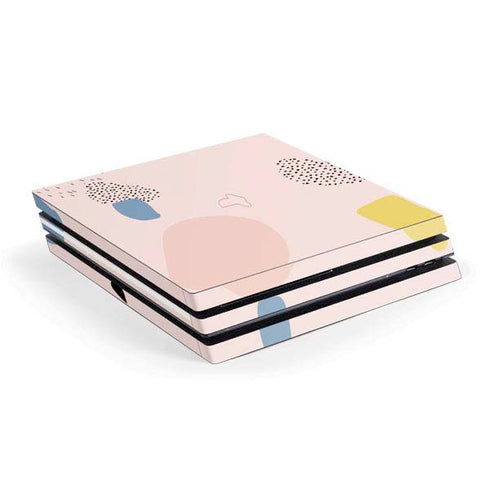 Pastel Polka Dot PS4 Pro Console Skin