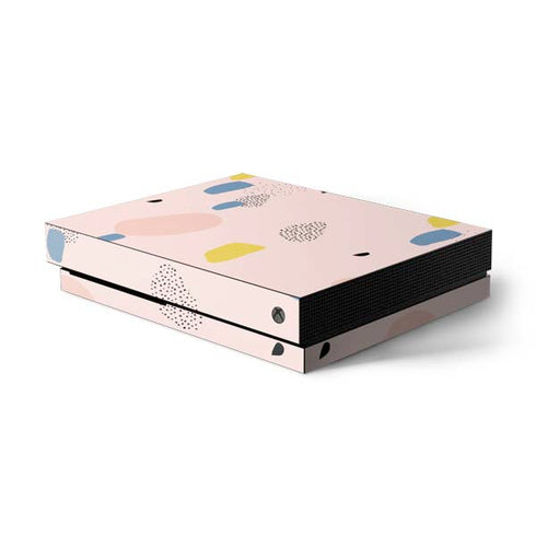 Pastel Polka Dot Xbox One X Console Skin