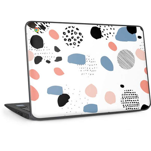 Patterned Dots HP Chromebook Skin