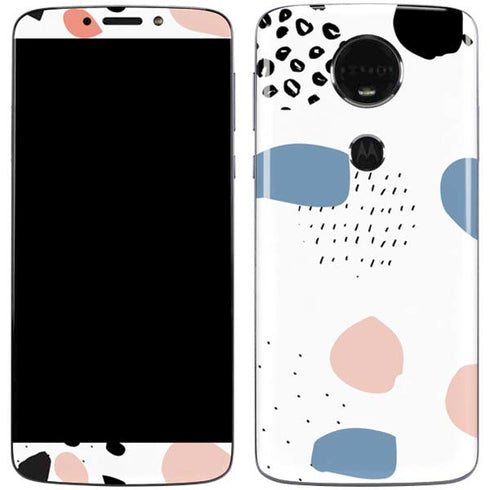 Patterned Dots Moto E5 Plus Skin
