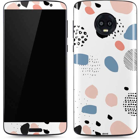 Patterned Dots Moto G6 Skin