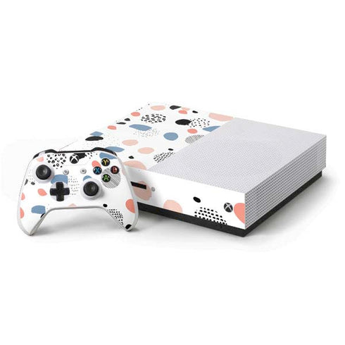Patterned Dots Xbox One S Console and Controller Bundle Skin
