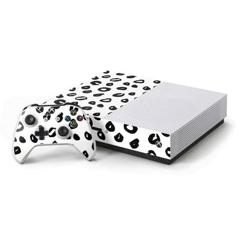 Spotted Animal Print Xbox One S Console and Controller Bundle Skin