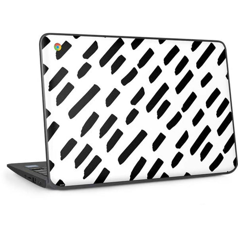 Black Dash HP Chromebook Skin