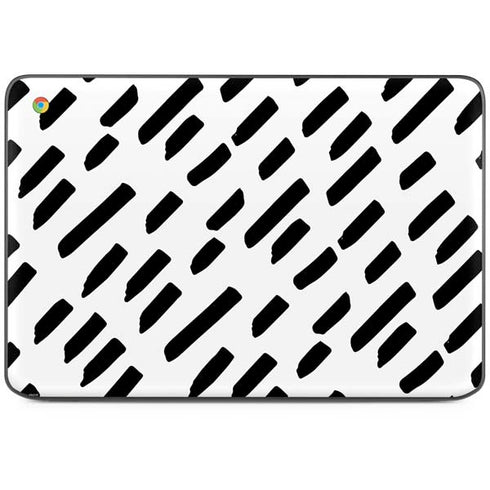 Black Dash HP Chromebook Skin