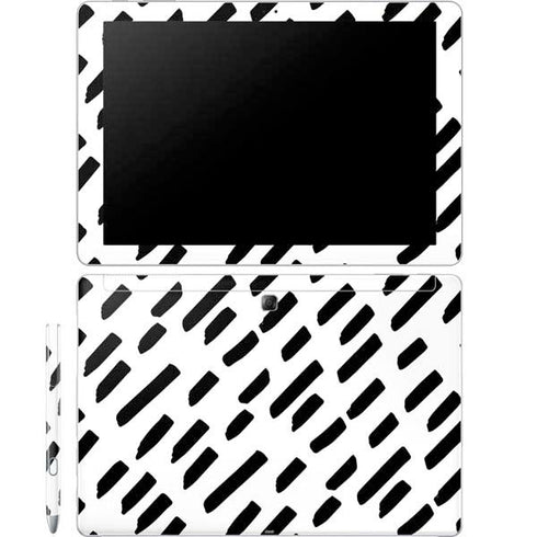 Black Dash Galaxy Book 12in Skin