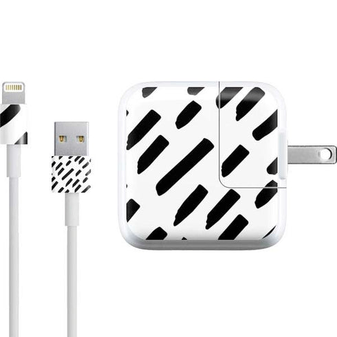Black Dash iPad Charger (10W USB) Skin