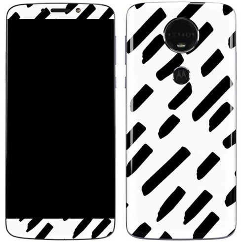 Black Dash Moto E5 Plus Skin