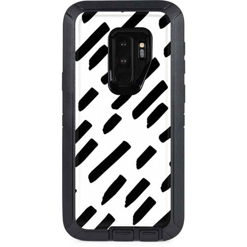 Black Dash Otterbox Defender Galaxy Skin