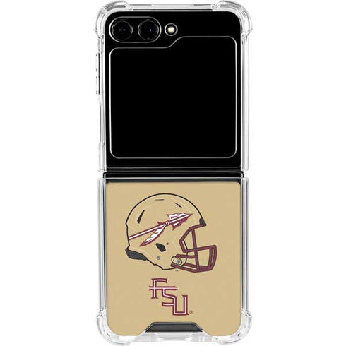 Florida State University FSU Helmet Galaxy Z Flip5 5G Clear Case