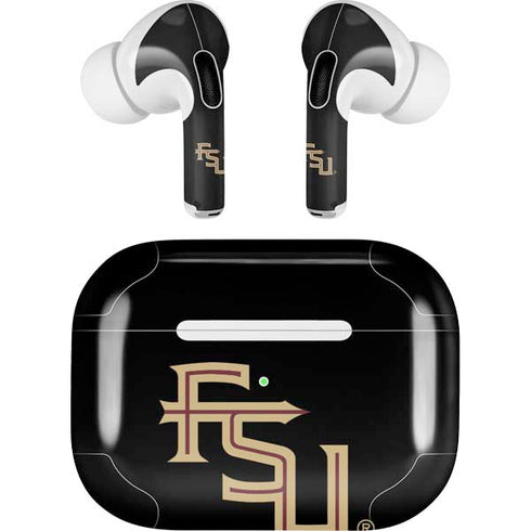 Florida State FSU Seminoles Black AirPods Pro 2nd Gen Skin