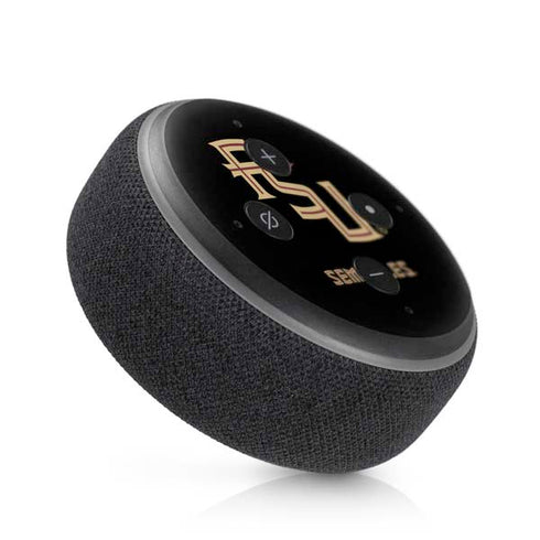 Florida State FSU Seminoles Black Amazon Echo Dot Skin