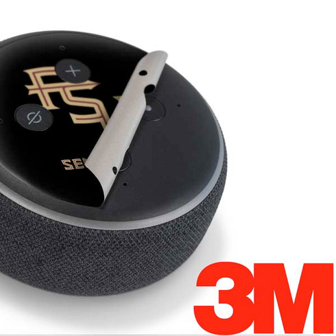 Florida State FSU Seminoles Black Amazon Echo Dot Skin