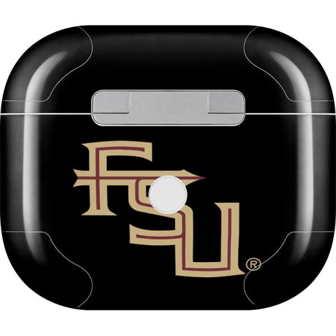 Florida State FSU Seminoles Black Apple AirPods (3rd Gen 2021) Skin