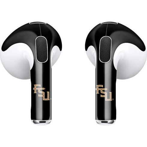 Florida State FSU Seminoles Black Apple AirPods (3rd Gen 2021) Skin