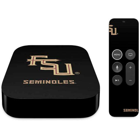 Florida State FSU Seminoles Black Apple TV Skin