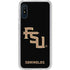 FSU Seminoles Black Galaxy A10e Clear Case
