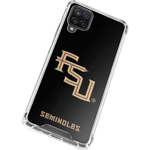 Florida State FSU Seminoles Black Galaxy A12 Clear Case
