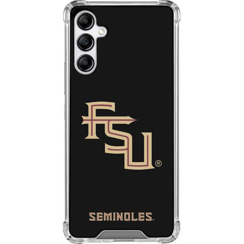 Florida State FSU Seminoles Black Galaxy A14 5G Clear Case