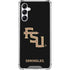 Florida State FSU Seminoles Black Galaxy A15 5G Clear Case
